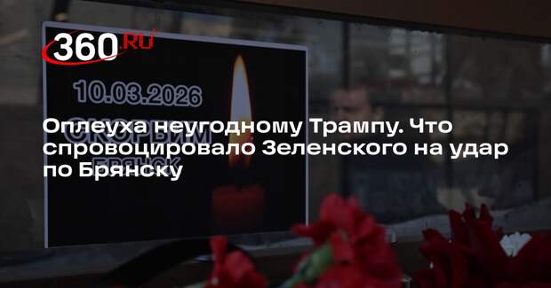 Политолог Михайлов: ударом по Брянску Запад наказал Трампа через Зеленского