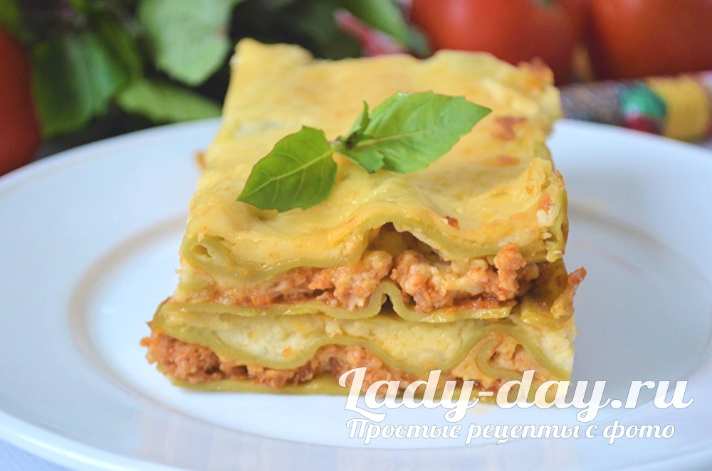Лазанья болоньезе, рецепт классический