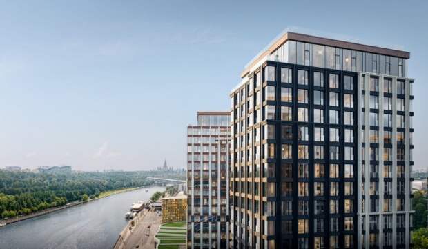 Монтаж панорамного остекления начался в трех корпусах многофункционального комплекса в Хамовниках