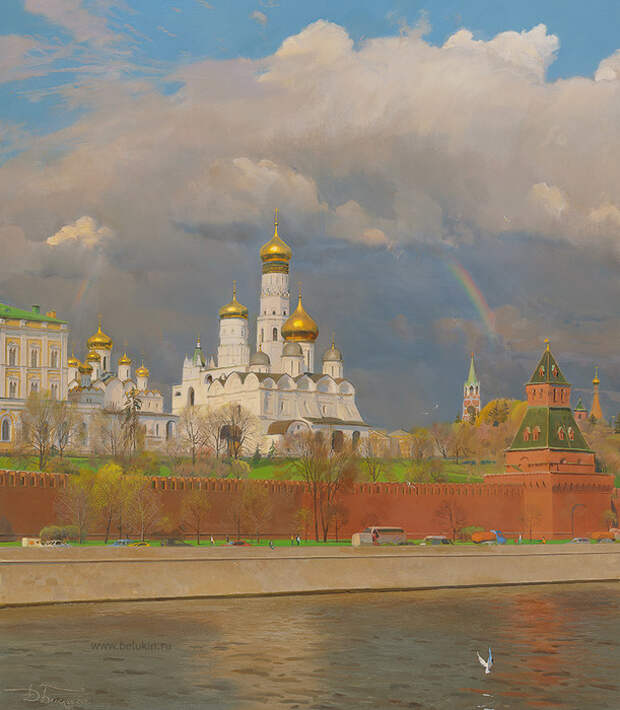 Московский Кремль. Майская гроза (611x700, 140Kb)