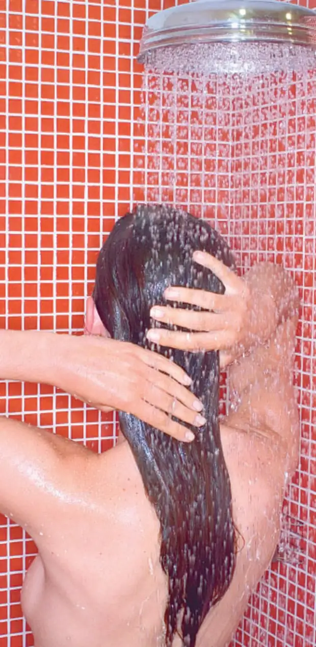 Asian long hair doctor shower