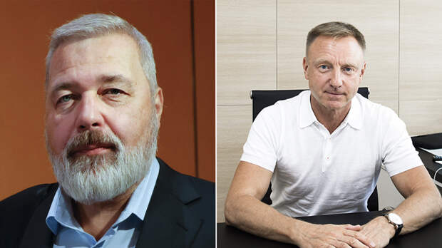 Дмитрий Муратов — слева, Дмитрий Ливанов — справа. Фото © ТАСС/ EPA, © rsr-online.ru