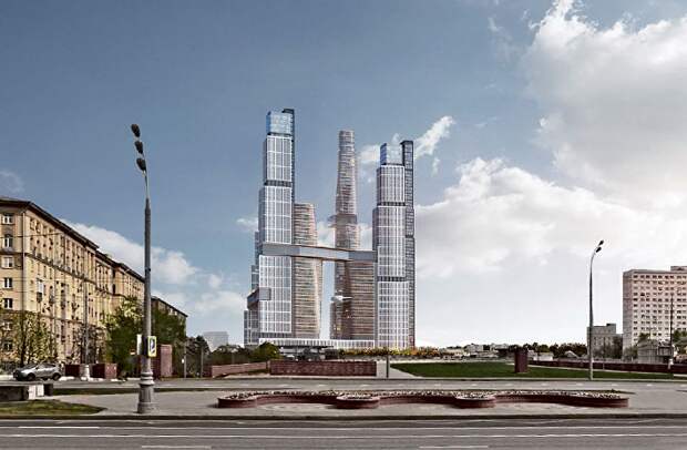 Проект небоскреба в Донском районе Москвы компании GORN