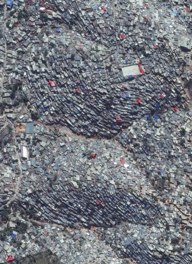 Гаитянский городок Жереми после урагана вид сверху, изменения, планета, последствия, фото, человек
