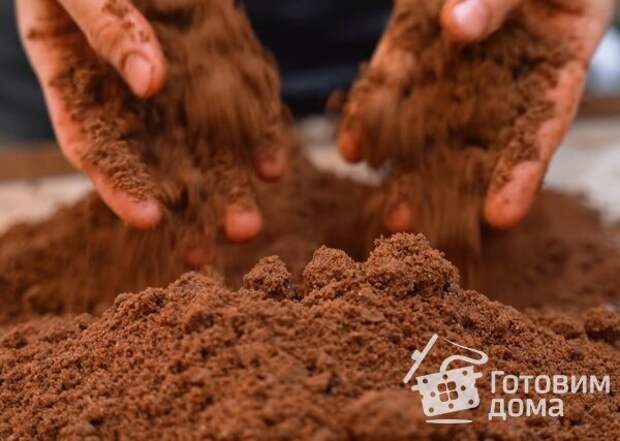 Шоколадный пирог с творожной начинкой фото к рецепту 2