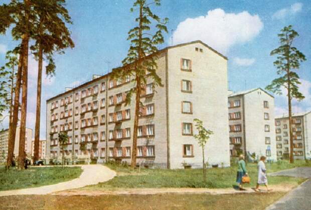 Новый квартал в Риге. СССР, 1965 год.