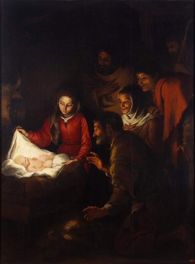 Бартоломе Эстебан Мурильо. Поклонение пастухов 1646–1650 годы, Эрмитаж.