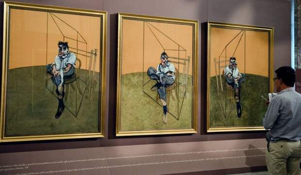 VII место - "Три наброска к портрету Люсьена Фрейда" Фрэнсиса Бэкона Гоген, Пикассо, искусство, картины, факты, художники