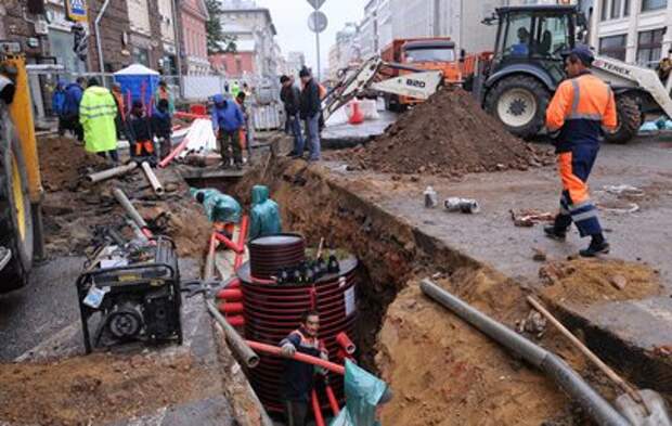 На Тверской улице завершили прокладку кабельной канализации
