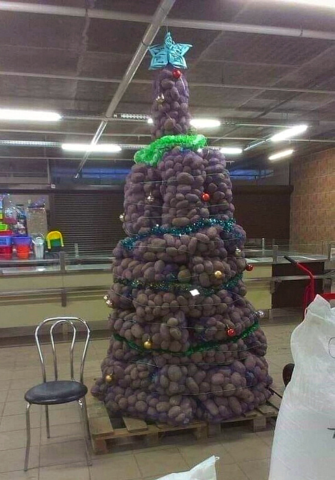 Картофельная елка.