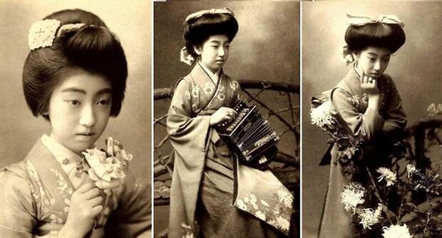 История жизни и красивые фотографии девятипалой гейши Тисё Такаоки