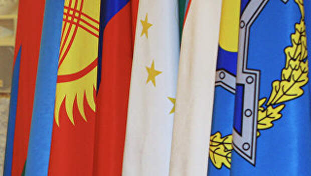 Флаги стран-участников ОДКБ. Архивное фото