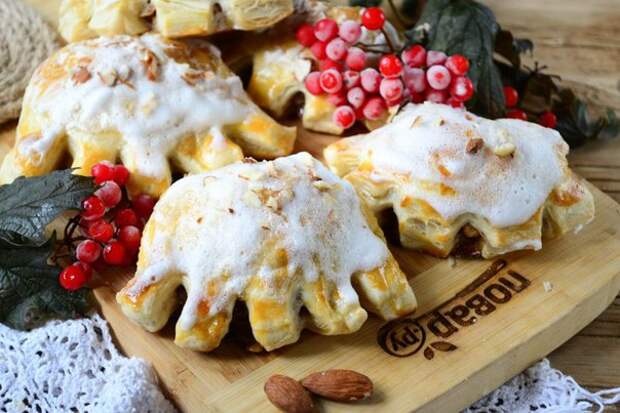 Немецкие гребешки с фундуком