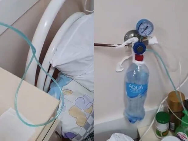 В тольяттинской больнице COVID-больным подают кислород через «бульбулятор»