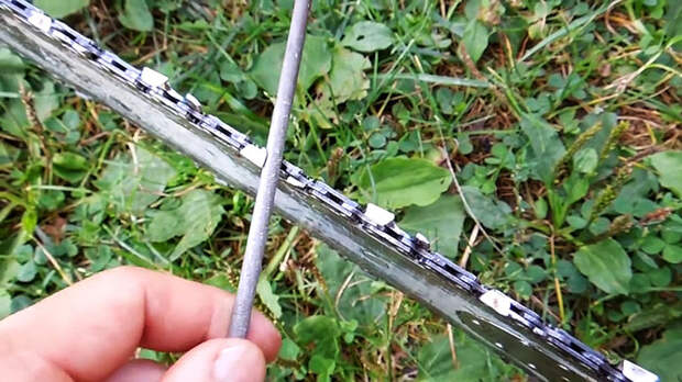 Быстрая заточка цепи бензопилы болгаркой