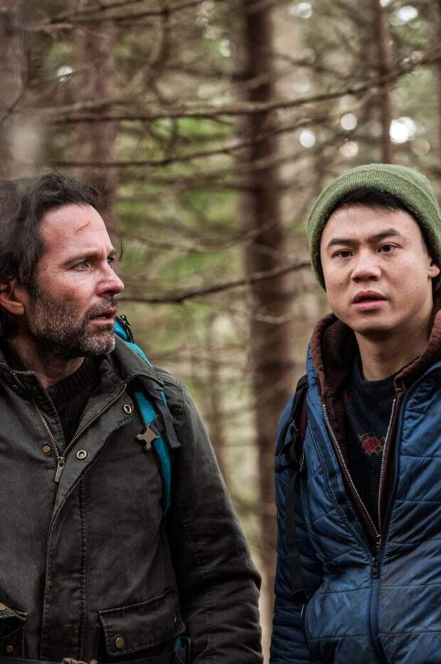 Jim and Kenny venture out into the woods during FROM Season 3 Episode 1.