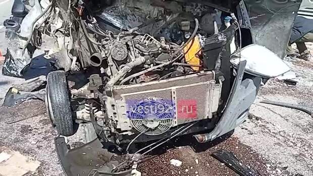 Кадры с места ДТП на трассе «Таврида»