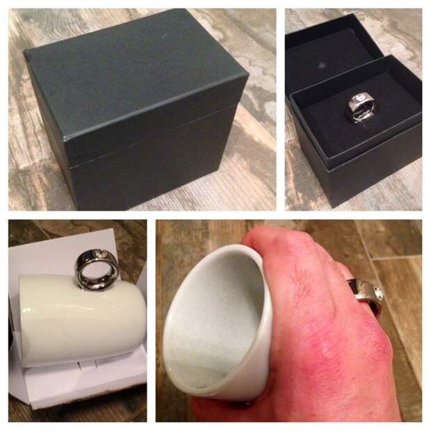 чашка с кольцом