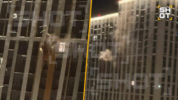 БПЛА врезался в жилой дом в Рязани, повреждены квартиры на верхних этажах