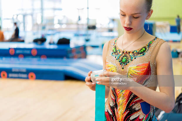 Gymnast with Ribbon Gymnast with Ribbon