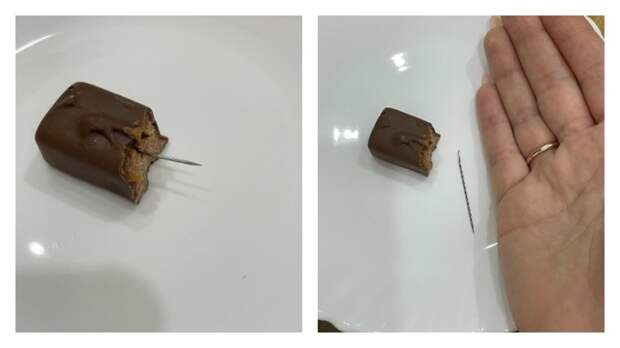 Калужская школьница обнаружила иголку в шоколадке, купленной в магазине