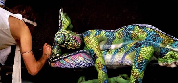 Chameleon Body Art Chameleon Body Art