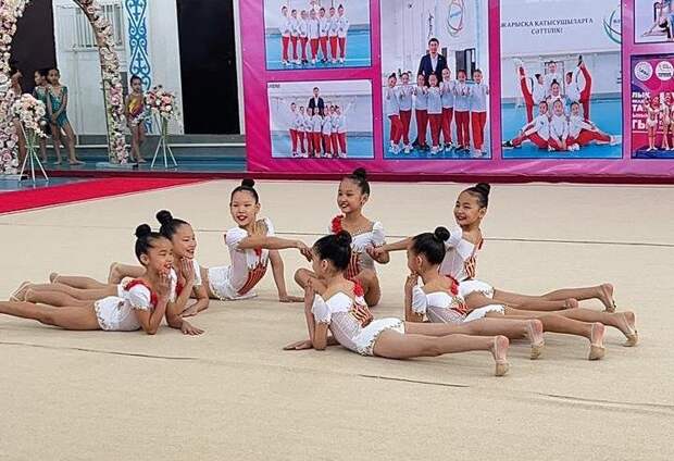 Впервые в  Мангистау прошел открытый чемпионат области по эстетической групповой гимнастике