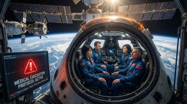 НАСА эвакуирует астронавтов с МКС на Землю