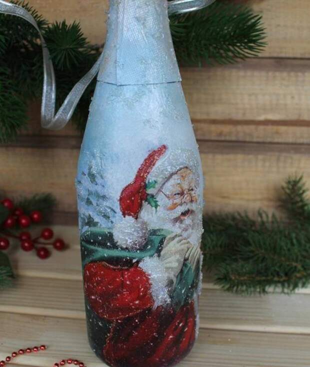 Декупаж бутылок своими руками