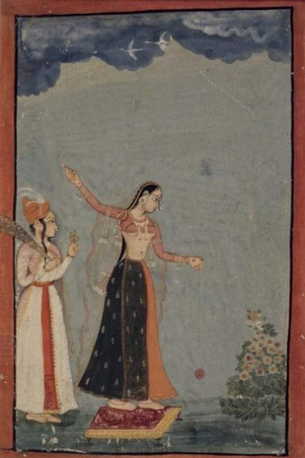 Женщина с йо-йо, Северная Индия (1770)