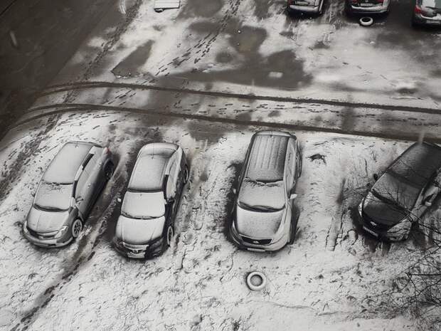 Фото из окна Фотография, Фото на тапок, Иллюзия, Авто, Снег, Мурманск