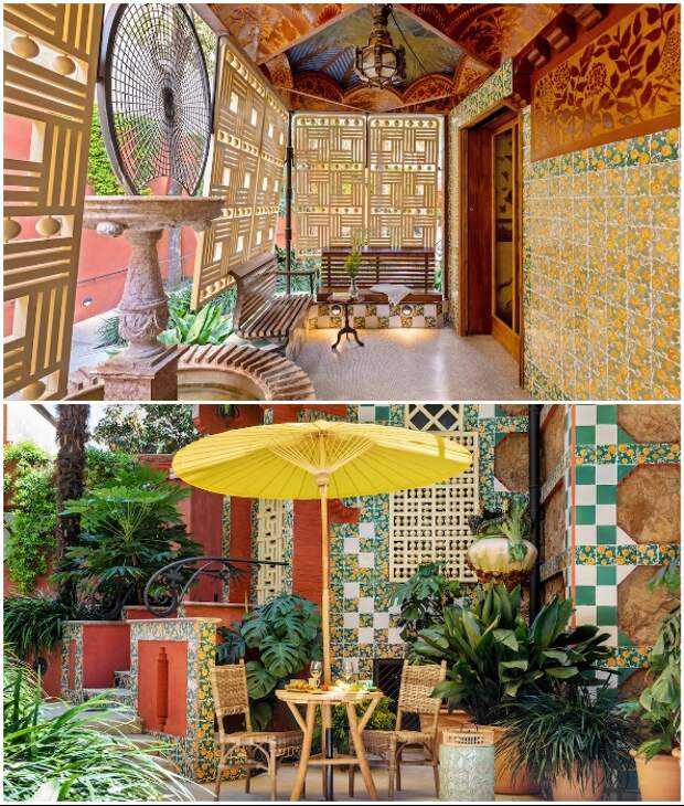 Отдых на летней террасе и завтрак в благоухающем саду также входят в стоимость проживания (Casa Vicens, Барселона). Отдых на летней террасе и завтрак в благоухающем саду также входят в стоимость проживания (Casa Vicens, Барселона).