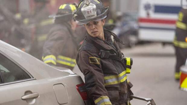 Miranda Rae Mayo as Stella Kidd on Chicago Fire Season 13 Episode 12.