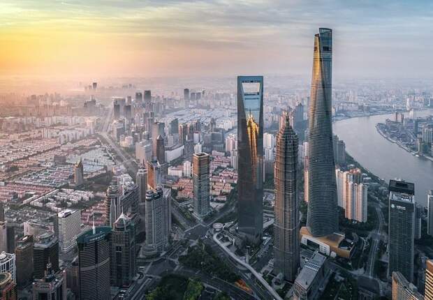 Небоскребы Шанхая виды, города, китай, красота, необыкновенно, пейзажи, удивительно, фото