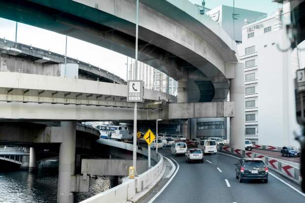 Многоэтажные дороги — это правда авто, япония