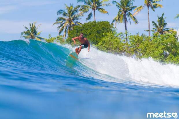 Bali, Indonesia surfing in Bali