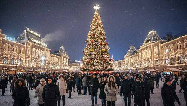 Тысячи людей штурмуют Красную площадь: очереди за мороженым даже в мороз