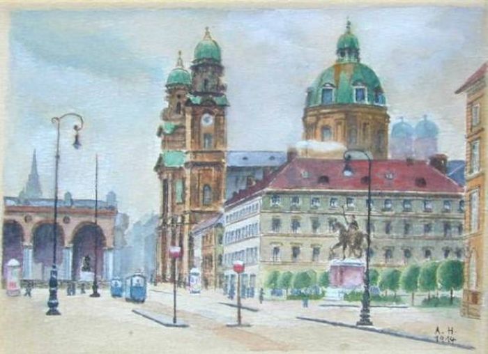 Картины Адольфа Гитлера (26 фото)