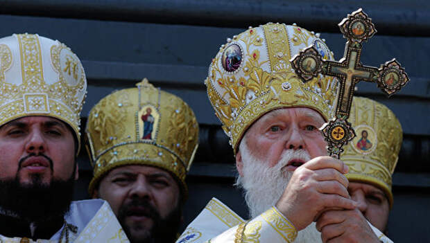 Глава Украинской православной церкви Киевского патриархата патриарх Филарет. Архивное фото