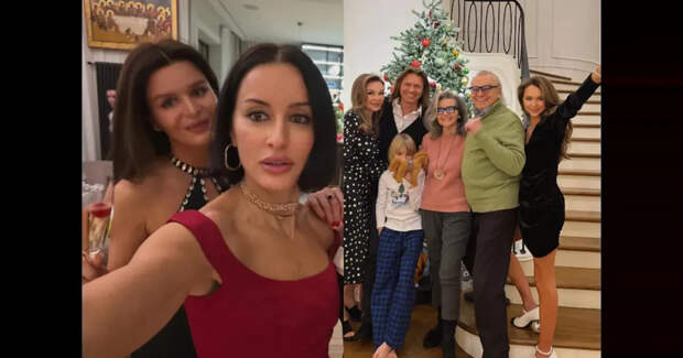 Дед Мороз со снегурочкой, "Ирония судьбы" и мандарины: как Ксения Собчак, Тина Канделаки, Елизавета Пескова и другие встретили Новый год