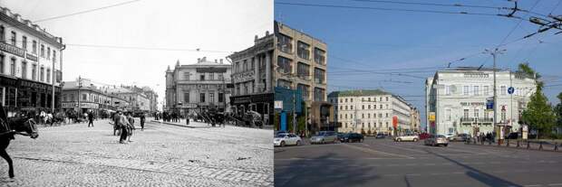 Фотографии, идеально запечатлевшие, как изменилась Москва за 100 лет