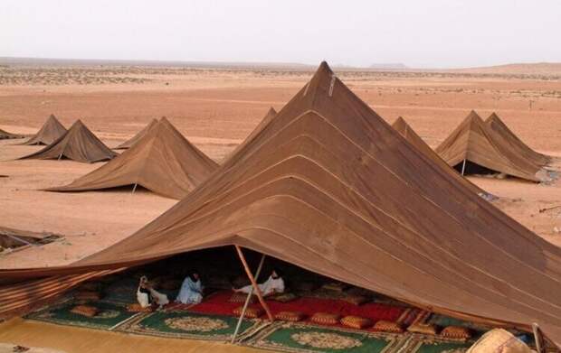 Жилые шатры необычной формы из Марокко