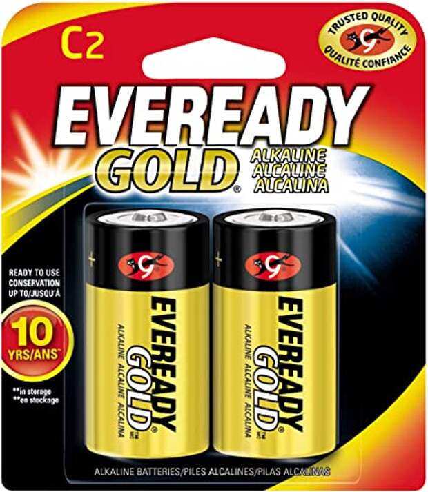 Amazon.com: Envirofit Energizer C2 EVEREADY Alkaline Battery, 100: Home  Audio & Theater