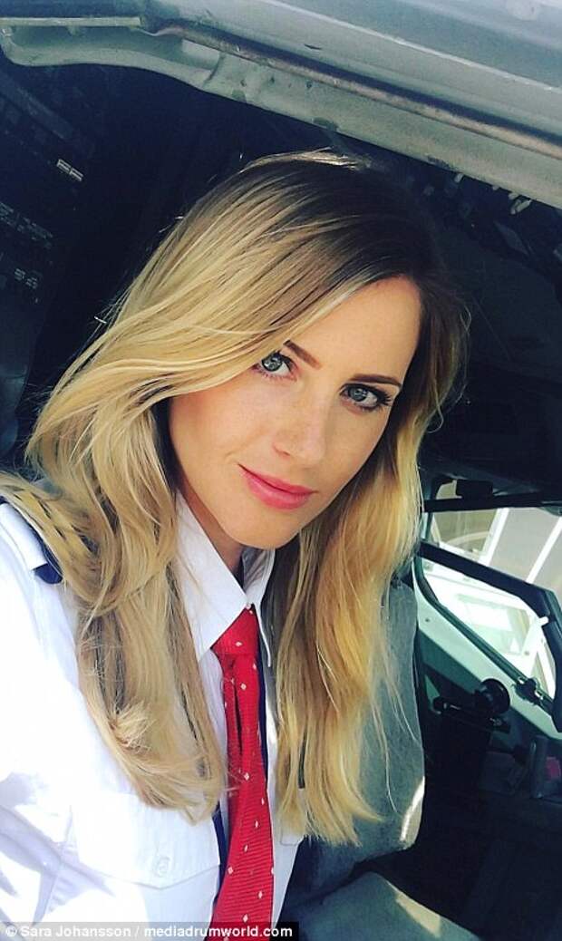 First officer Sara Johansson from BorÃ¥s, Sweden, has amassed more than 22,000 followers