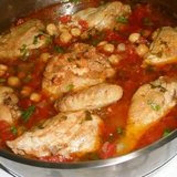 Курица с нутом "Фарха биль хоммус "