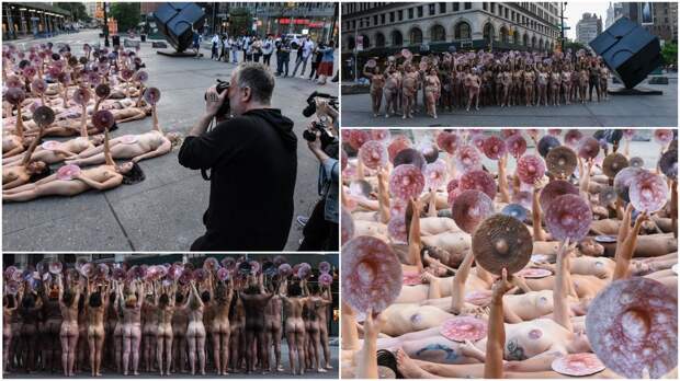 Скандальный художник Спенсер Туник протестует против запрета Facebook и Instagram на женские соски