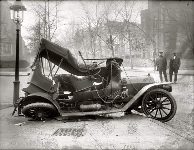 Ретро-аварии прошлого века 20 век, аварии, авто, машины, ретро, фото