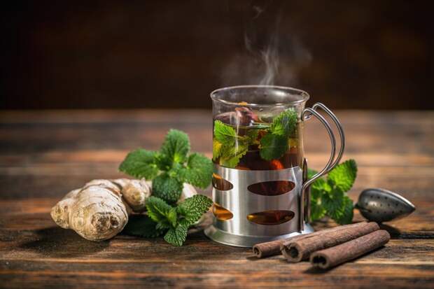 Мята вред, здоровые, лекарственные травы, травяной чай, чаепитие