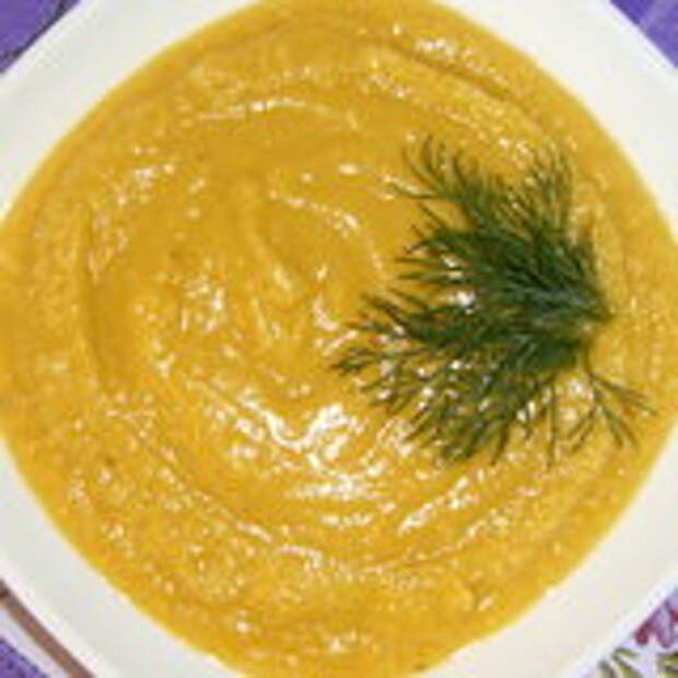 Суп-пюре с нутом и овощами