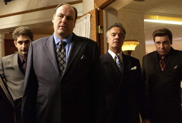 No Merchandising. Editorial Use Only. No Book Cover Usage.Mandatory Credit: Photo by HBO/Kobal/REX/Shutterstock (5886200bk)Michael Imperioli, James Gandolfini, Tony Sirico, Steve Van ZandtThe Sopranos - 1999HboUSATelevisionOpera
